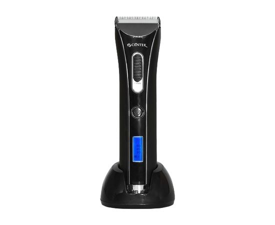  Машинка для стрижки Centek CT-2104 (черн/синий) DC мотор, аккумулятор, до 50 мин., USB зарядка 