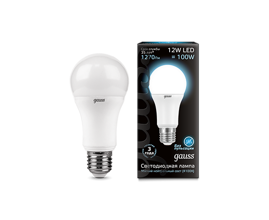  Лампочка Gauss 102502212 A60 шар 12W 