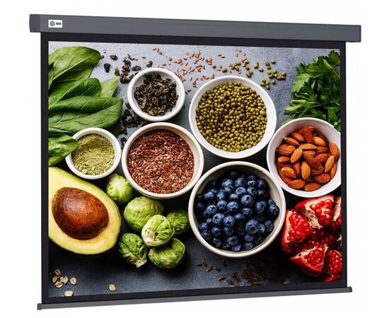 Экран Cactus CS-PSW-213X213-SG Wallscreen 1:1 настенно-потолочный рулонный серый 