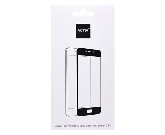  Защитное стекло Full Screen Activ Clean Line 3D для "Samsung SM-A105 Galaxy A10" (black)(101417) 
