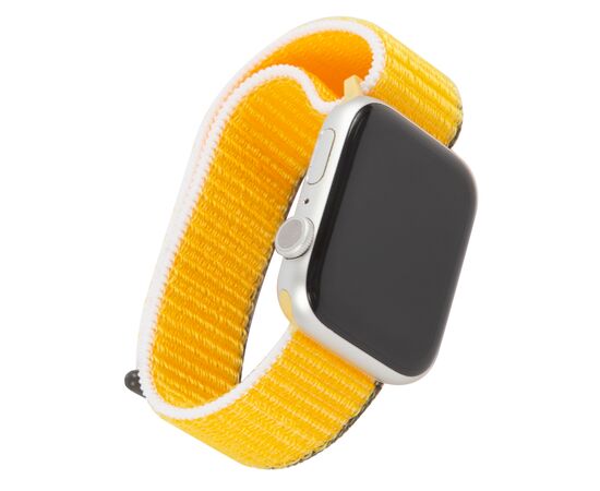  Ремешок нейлоновый MB для Apple watch - 38-40 mm (S3/S4/S5 SE/S6), подсолнечник с бело-коричневым краем 
