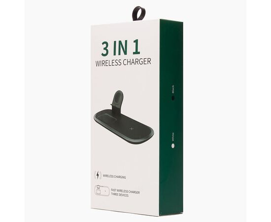  ЗУ Сетевое Беспроводное - WC08 3-in-1 15W (black) (127154) 