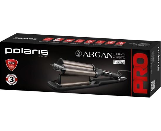  Щипцы Polaris PHS 5095TAi wave Argan Therapy Pro черный 