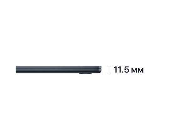  Ноутбук Apple MacBook Air 15 (MQKX3ZP/A) Midnight (M2/8Gb/512Gb SSD/noHDD/noDVD/VGA int/MacOS) (английская клавиатура) 