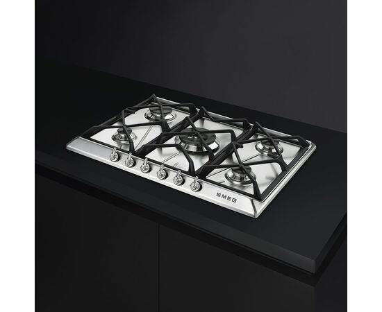  Варочная панель SMEG SR975XGH Victoria газ, 70см, нерж матовая 