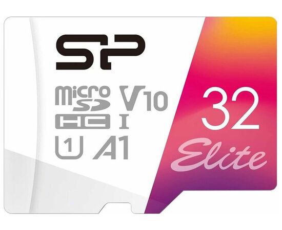  Карта памяти Silicon Power (SP032GBSTHBV1V20SP) microSDHC 32Gb Class10 Elite adapter 