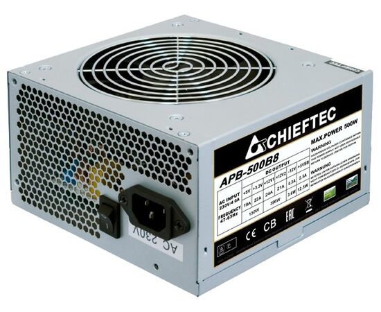  Блок питания CHIEFTEC APB-500B8,500 Вт ATX 12V,с активным PFC,24+4 pin 1x 6 / 8-pin разъем 