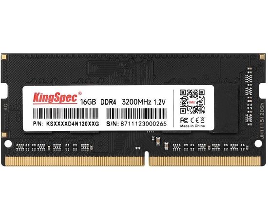  ОЗУ Kingspec KS3200D4N12016G DDR4 16Gb 3200MHz RTL SO-DIMM 204-pin 1.35В 