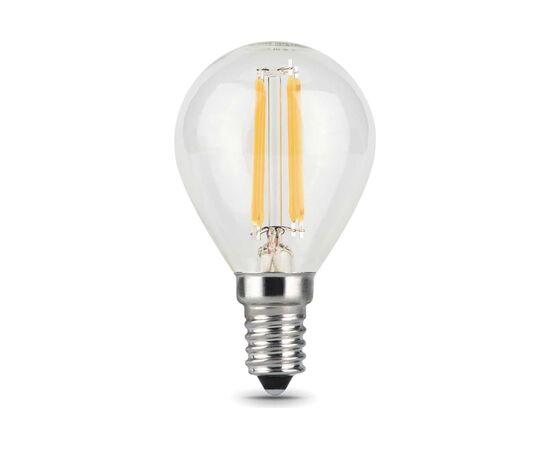  Лампа светодиодная Gauss Filament 105801111 11Вт цок.E14 шар 220B 2700K св.свечения белый теплый уп/10шт 