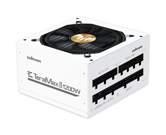  Блок питания Zalman ZM1200-TMX2 WH, 1200W, ATX12V v3.0, APFC, 12cm Fan, 80+ Gold Gen5, Full Modular, White, Retail 