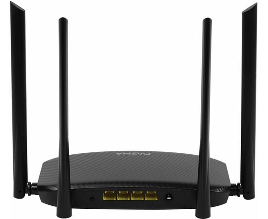  Роутер беспроводной Digma DWR-AC1201 AC1200 10/100BASE-TX черный 
