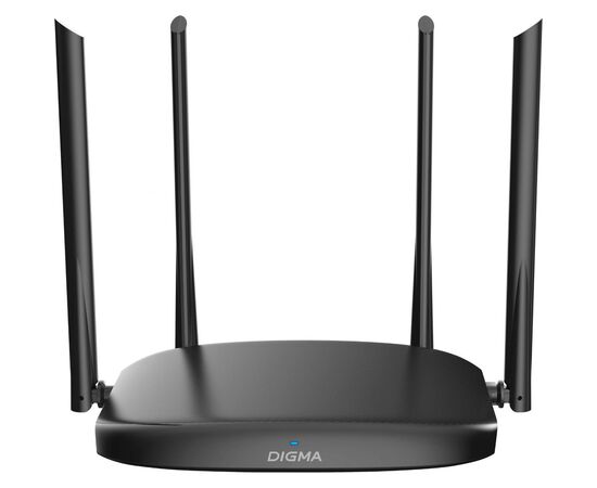  Роутер беспроводной Digma DWR-AC1201 AC1200 10/100BASE-TX черный 