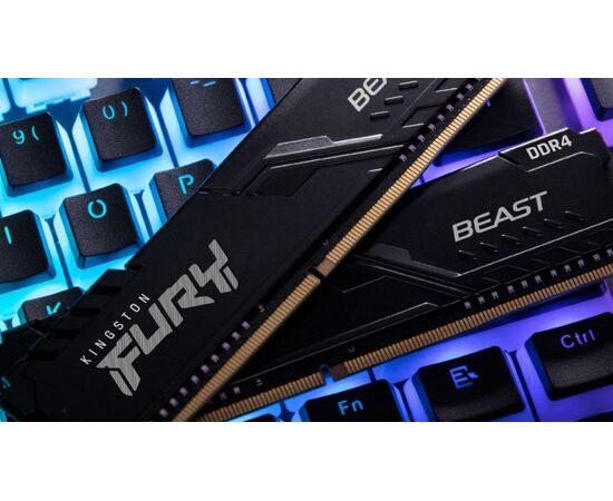  ОЗУ Kingston 32GB 3600MHz DDR4 CL17 DIMM (Kit of 4) Fury Beast Black KF436C17BBK4/32 