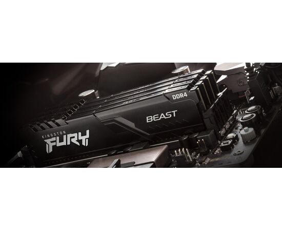 ОЗУ Kingston 32GB 3600MHz DDR4 CL17 DIMM (Kit of 4) Fury Beast Black KF436C17BBK4/32 