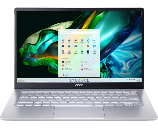  Ноутбук Acer Swift Go 14 SFG14-41-R2U2 (NX.KG3CD.003) Ryzen 5 7530U 16Gb SSD512Gb AMD Radeon 14" IPS FHD (1920x1080) Windows 11 Home silver 