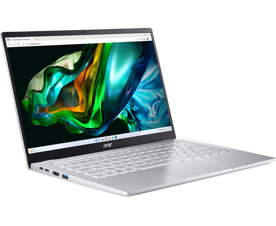  Ноутбук Acer Swift Go 14 SFG14-41-R2U2 (NX.KG3CD.003) Ryzen 5 7530U 16Gb SSD512Gb AMD Radeon 14" IPS FHD (1920x1080) Windows 11 Home silver 