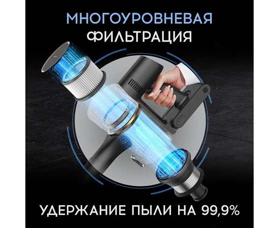  Вертикальный беспроводной пылесос  Xiaomi Dreame Cordless Vacuum Cleaner R10 pro GREY EU 