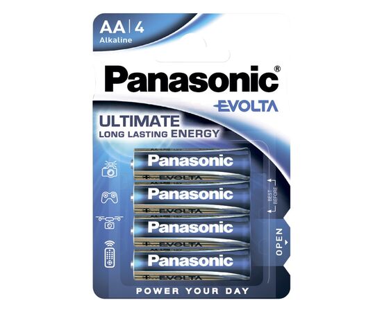  Элемент питания PANASONIC  LR6 Evolta  (4 бл)   (48/240) 