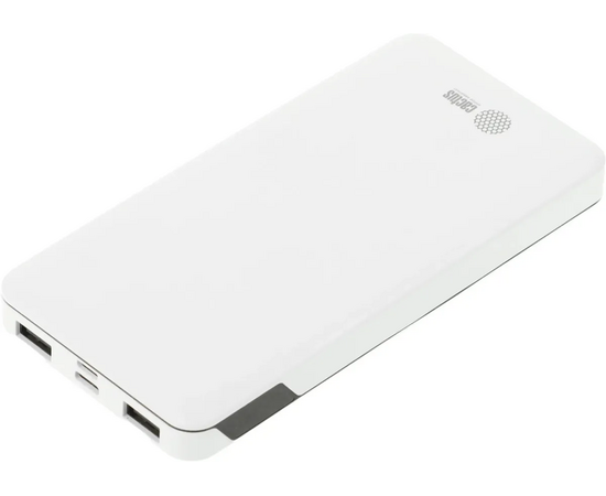  Power bank Cactus CS-PBFSKT-10000 10000mAh 2.1A 2xUSB белый 