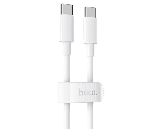  Кабель USB-C HOCO X51 High-power Type-C - Type-C, 5A, 1 м, белый 