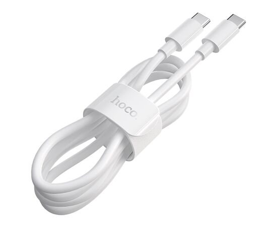  Кабель USB-C HOCO X51 High-power Type-C - Type-C, 5A, 1 м, белый 