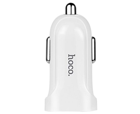  Автомобильное зарядное устройство HOCO Z2A, 2xUSB, 2.4A, белый 
