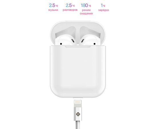  Беспроводные наушники TWS TOTU EAUB-014, Bluetooth, белый 