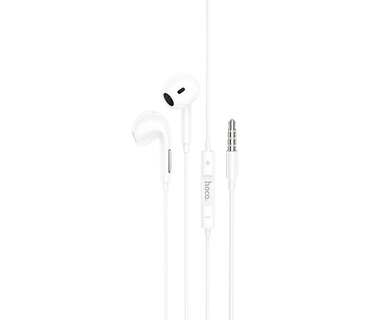  Проводные наушники HOCO M92 Plumelet, Jack 3.5mm, 1.2 м, белый 
