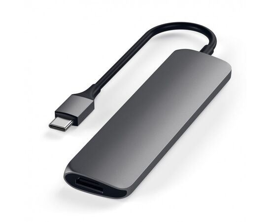  Док-станция Satechi Type-C Slim Multiport Adapter V2 Sliver 