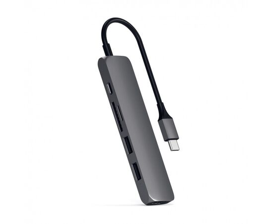  Док-станция Satechi Type-C Slim Multiport Adapter V2 Sliver 