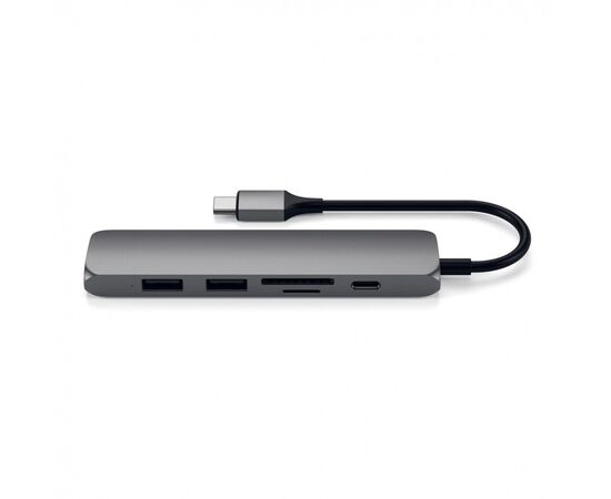  Док-станция Satechi Type-C Slim Multiport Adapter V2 Sliver 