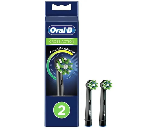  Насадка для зубных щеток Oral-B CrossAction CleanMaximiser Black 2шт 