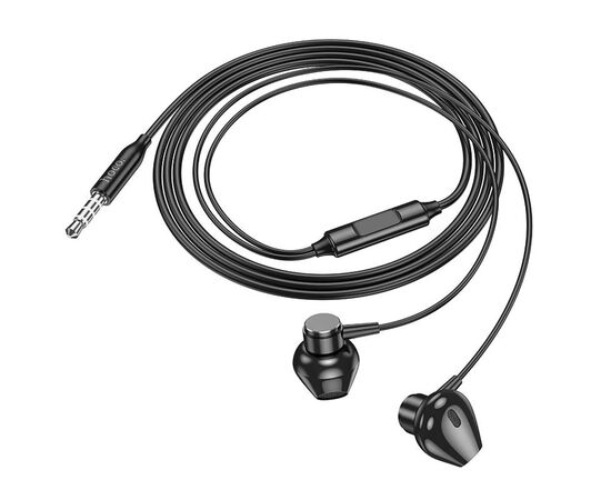  Проводные наушники с микрофоном вкладыши Hoco M125 Smart Jack 3,5  (black) (225404) 