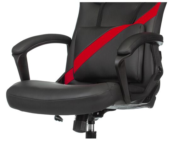  Кресло Zombie Driver Red эко.кожа черный/красный 