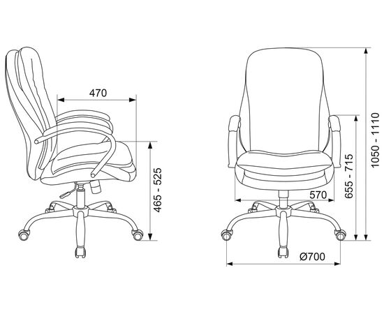  Кресло Бюрократ T-9950SL/Velv90 Fabric светло-коричневый 