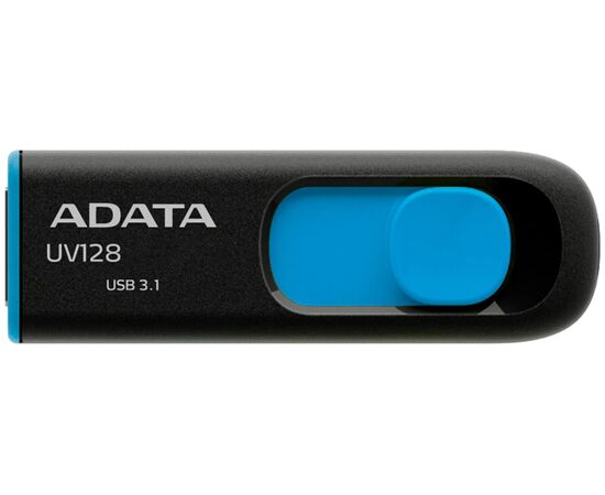  USB 3.0  32GB  A-Data  UV128  чёрный/синий 