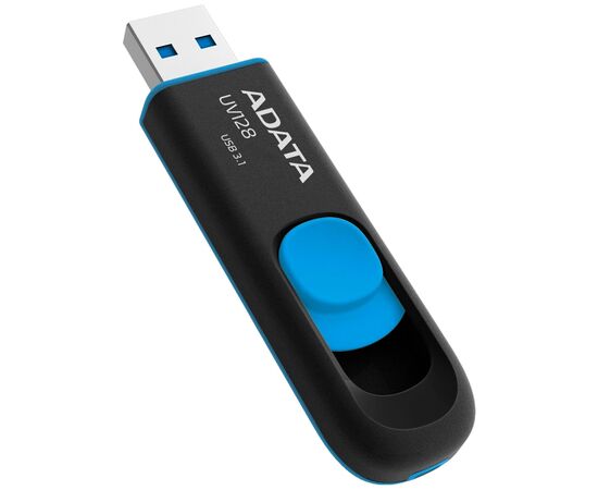  USB 3.0  32GB  A-Data  UV128  чёрный/синий 