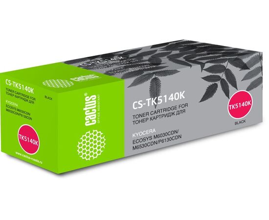 Тонер Картридж Cactus CS-TK5140K черный для Kyocera Mita M6030cdn/M6530cdn/P6130cdn Ecosys (7000стр.) 