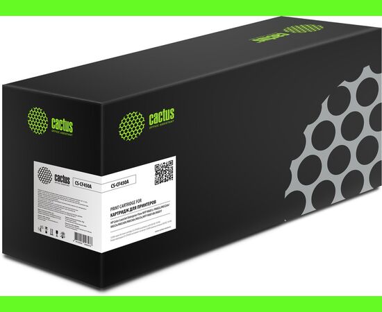  Картридж лазерный Cactus CS-CF450A CF450A черный (12500стр.) для HP Color LJ Enterprise M652dn/M653dn/M681dh 