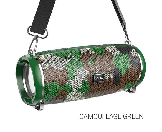  Колонка портативная HOCO, HC2, Xpress, TF, USB, AUX, TWS, FM, Bluetooth 5.0, пластик, емкость аккумулятора: 2400 мАч, цвет: камуфляж 