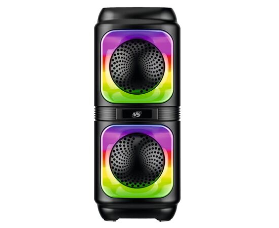  BT колонка  с  динамической подсветкой VS 204-01 LED, FM, MP3 USB/TF, JACK, TWS, 10 Вт, черная 