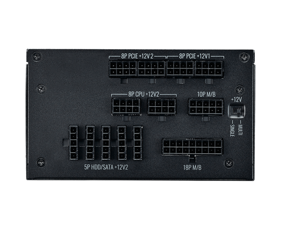 Блок питания Cooler Master V1000 Power Supply, MPZ-A001-AFBAPV-EU 1000W, ATX, 135mm, 12xSATA, 8xPCI-E(6+2), APFC, 80+ Platinum 