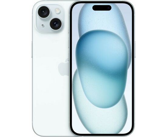  Смартфон Apple iPhone A3090 15 MTP93HN/A 256Gb голубой 3G 4G 1Sim 6.1" iOS 17 802.11 a/b/g/n/ac/ax NFC GPS 