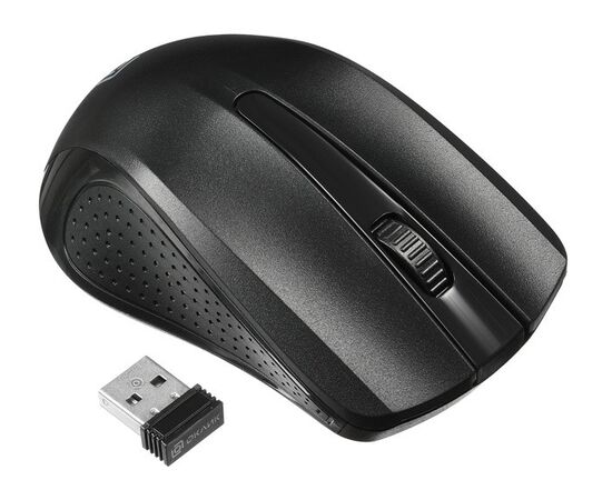  Мышь Oklick 485MW+ черный оптическая (1200dpi) беспроводная USB 
