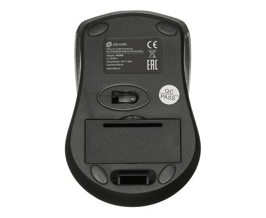  Мышь Oklick 485MW+ черный оптическая (1200dpi) беспроводная USB 