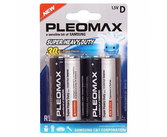  Элемент питания SAMSUNG PLEOMAX  R20  BL2   (20/80/4800) 