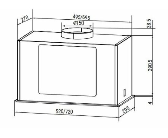  Вытяжка HIBERG VMF 6191 W 