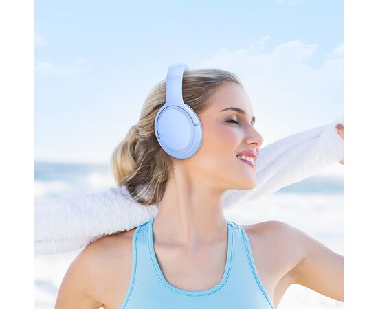  Bluetooth-наушники полноразмерные Bluetooth 5.3 300mah Borofone BO25 Rhyme (Blue) 