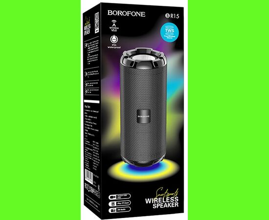  Колонка Bluetooth 5.0 2*5W 1200mAh Borofone BR15 (Black) 