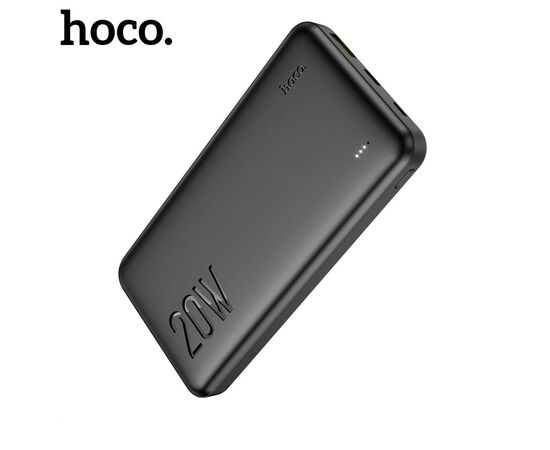  Внешний аккумулятор 10000mAh 2USB PD 20W+QC3.0 быстрая зарядкас LED-индикатором Hoco J87 (Black) 